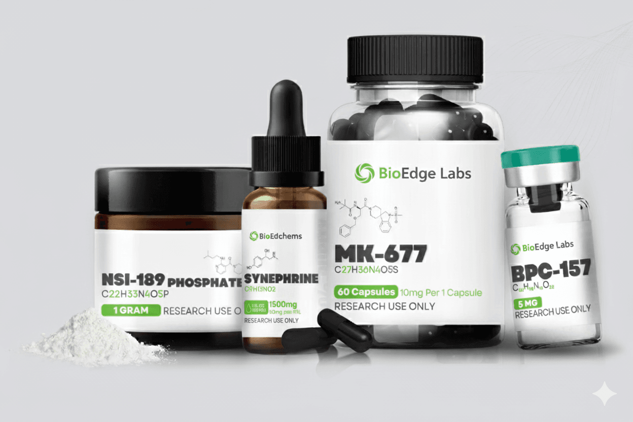 BioEdge research peptide vial